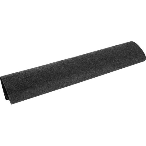 Alfombrilla protectora exterior ignífuga y resistente al calor para barbacoas de gas – 120 x 150 cm, fabricada en fibra de vidrio reforzada, color negro.