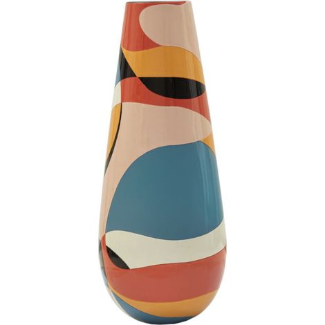 Vase Haut en Résine "Rubic" 92cm Multicolore