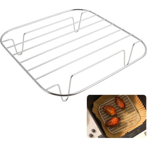 grille pour air fryer, accessoires air fryer, Compatible avec Dual Blaze et Turboblaze, Acier inoxydable S304 (Carré) (1/5)