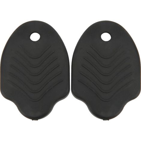 Paire de cale-pieds en caoutchouc pour chaussures de vélo, protège-crampons pour VTT, noir (1/5)