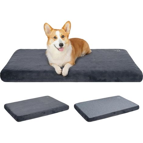 Reversible Dog Cushion (Cool and Warm), Waterproof Medium Size (74 x 46 x 3 cm), High Density Foam Bed, Mattress with Removable Washable Cover (1/5)