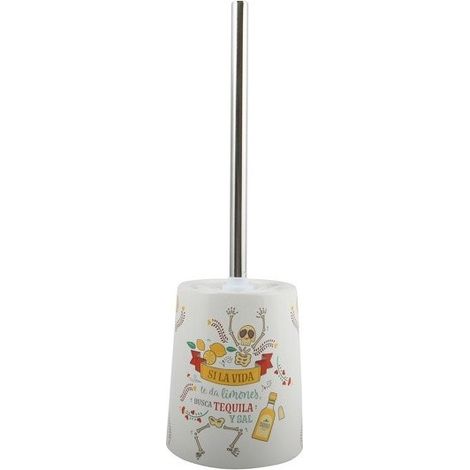 Escobillero con soporte cerámico TEQUILA MSV
