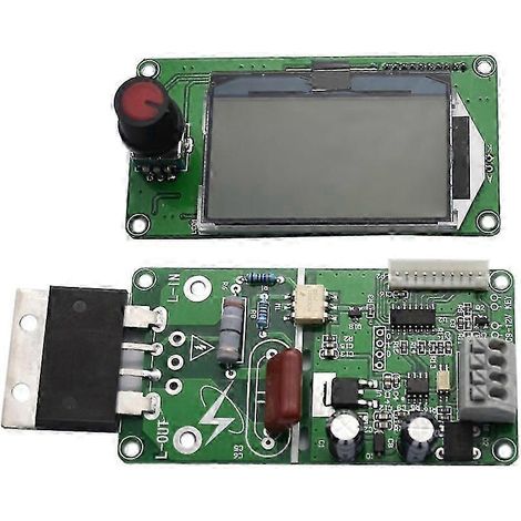 Carte de contrôle de temporisation pour machine de soudage par points avec encodeur LCD numérique à double impulsion 100 A WHBYV (1/4)