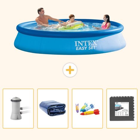Intex Piscine Easy Set Ronde - 366x76 cm - 5-pièces S177 (1/5)
