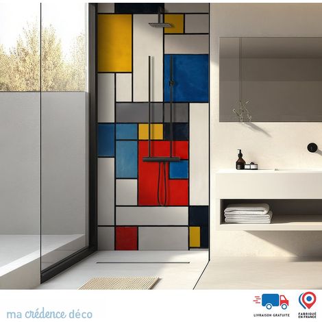 Panneau de douche : Mondrian 3 - Alu composite - 90 - 245 (1/3)