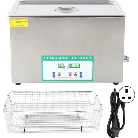 Nettoyeur Ultrasonique 30L Cuve de Nettoyage Numérique avec Chauffage et Minuteur DK-1030HTD 220V Prise UK (1/5)