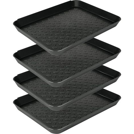 Plastic Shoe Bins Dish Drying Rack Rack Black (35 x 12.5 x 3 cm) (1/5)