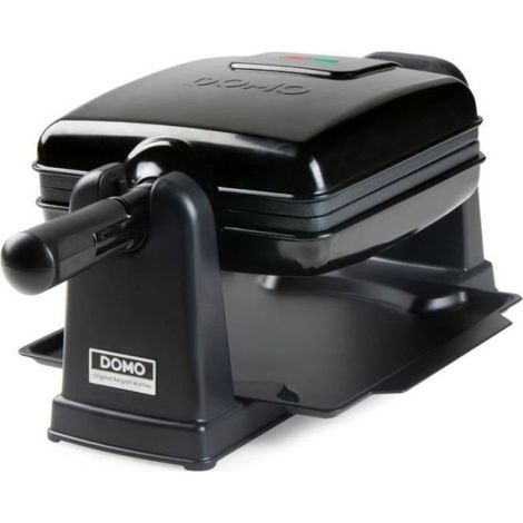Gaufrier rotatif 180° pour 2 gaufres – Revêtement anti-adhésif – Poignée cool-touch – Plateau ramasse-miettes – Domo (1/5)