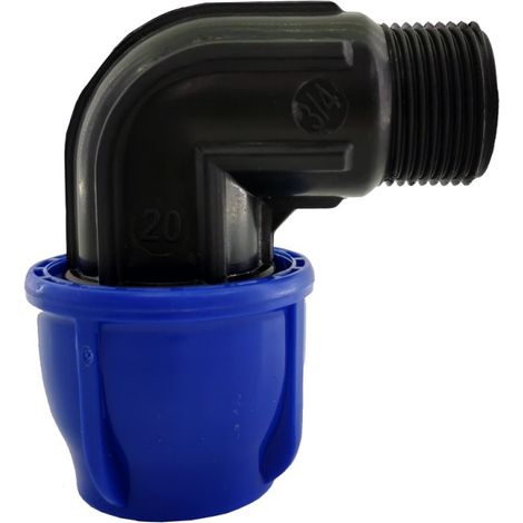 Codo Rosca Macho 3/4" Para Tubería De 20mm PN16