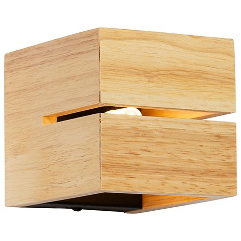 Country Wall Light Oak Wood 9.7 cm - Transfer Groove
