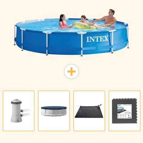 Intex Piscine Tubulaire Ronde - 366x76 cm - 5-pièces  S227 (1/5)