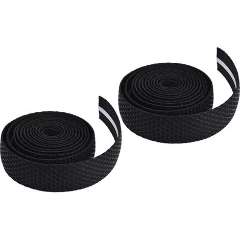 Lenkerband, schnelltrocknend, rutschfest, aus synthetischem Schwamm, Fahrrad-Wickelband für Outdoor-Sportarten, Schwarz (1/5)