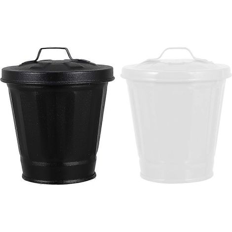 Stück Mülleimer für den Außenbereich, Schreibtisch-Abfalleimer, Küchenabfalleimer, Schreibtisch-Blumentopf-9.5X9CM (1/3)