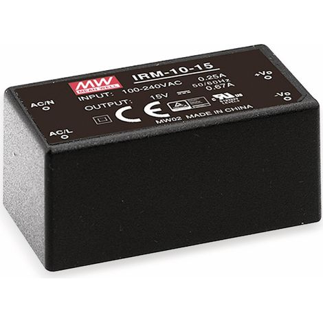 MEAN WELL AC/DC-Printnetzteil IRM-10-3.3, 3,3 V-/2,5 A, 8,2 W