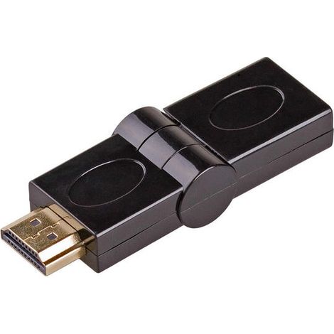 Adaptador HDMI - HDMI 1.4 Akyga AK-AD-40 Adaptador de 180 grados 4K barril M/F (1/4)
