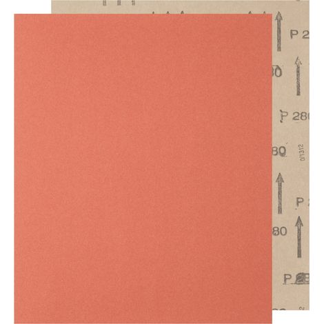 PFERD TOOLS Papier Schleifbogen Korund 230x280mm BP A280 universell für Holz, Farbe und Lack 100 Stk (1/4)
