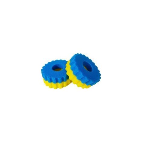 x Bleu Grossier & 2 x Jaune Fin, Ø 230 mm CPF 2500 / CPA 2500 / GPF 2500 mousse filtrante bassin Mousse filtrante pour filtre bassin, Médias filtrants de remplacement (1/5)