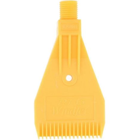 Buse de soufflerie et de lame d'air, filetage 1/4 pouce, 40 mm, pour séchage industriel, mono-trou, jaune (1/5)