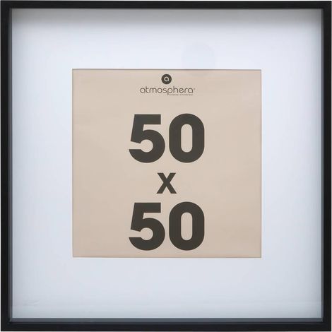 Cadre Photo Déco "Axel" 50x50cm Noir (1/3)