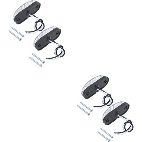 4 Pièces Feux Arrière Gauche Droite Feu De Gabarit Latéral Voyant Latéral De Camion Feux De Remorque à Led Lumière De Remplacement De Remorque Bande Annonce Clignotant