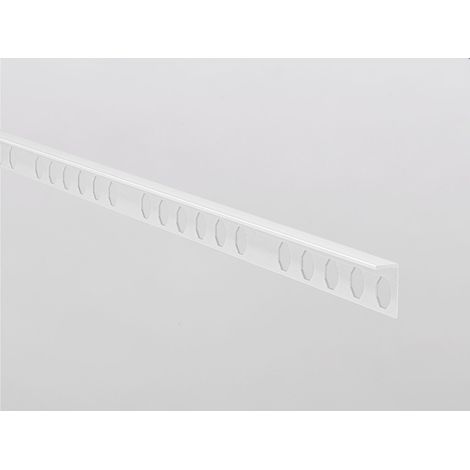 EMAC NOVOLISTEL PARED/SUELO Perfil Aluminio Blanco Roto-142 - Altura: 12 mm. - ref: NSUAL12BLR25