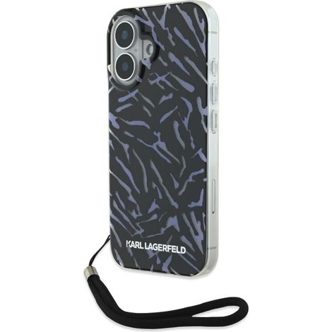 Karl Lagerfeld KLHCP16MHZBPKCCU iPhone 16 Plus 6,7" lila/lila Zebra mit Kabel (1/5)