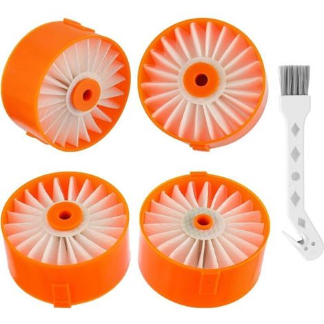 4er-Set Filter für Black & Decker BSV2020, BSV2020G und BSV2020P Powerseries Akku-Staubsauger – Crezuo