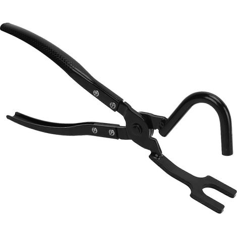 Pince robuste en métal noir pour le démontage des supports d'échappement, compatible avec les systèmes d'échappement de voitures et camions. (1/4)