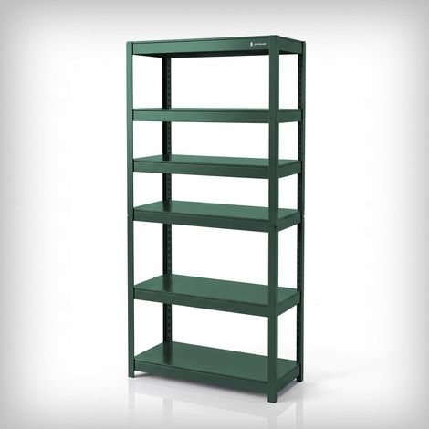 Étagère métallique large verte, 1800x800x420 mm: JOHNNY