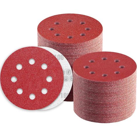 Schleifscheiben 125mm Klett 8 Loch 100K&xF6rnung 80.0 (1/5)