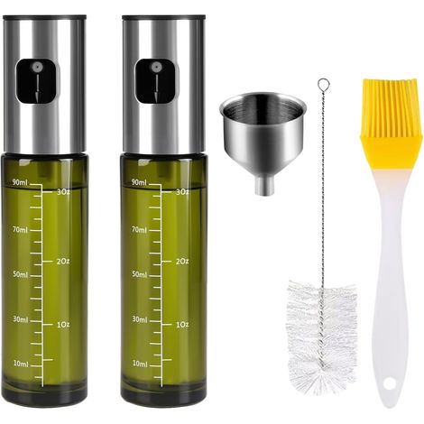 2PCS Spray Huile Cuisine Air Fryer, Vaporisateur Huile d’Olive en Verre de Protection UV Vert spécial, Pulverisateur Huile Cuisine pour Cooking, Cuisson (1/5)