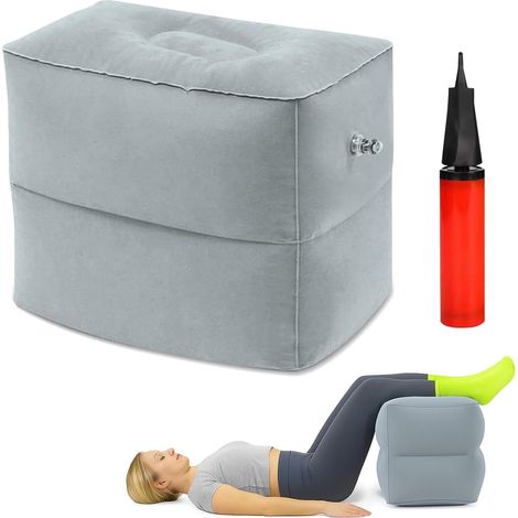 Cube de disque intervertébral gonflable avec pompe, cube de positionnement des niveaux, cube en mousse, tabouret gonflable, repose-pieds avion, coussin de repose-pieds gonflable pour enfants (1/5)