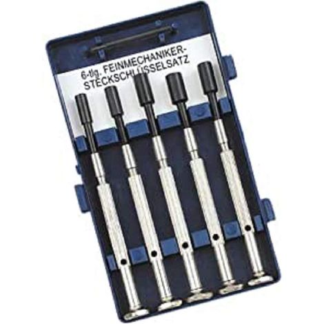 (6) Jgo. de 6 llaves de vaso para mecanica de precision