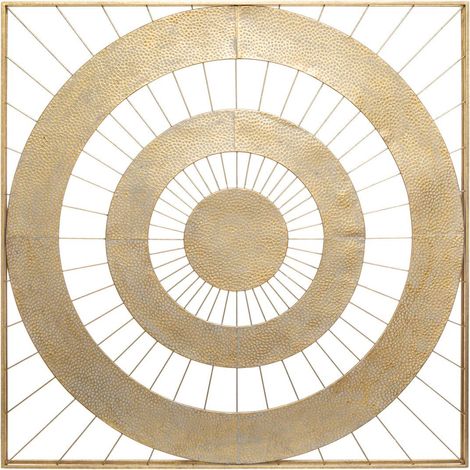 Louise, sospensione da parete in metallo dorato 90x90cm - Atmosphera créateur d'intérieur
