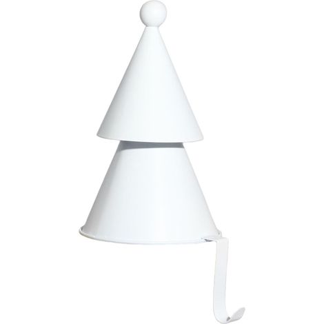 Supports de chaussettes de Noël pour cheminée, décoration de sapin 3D à suspendre, en fer, blanc, or, argent, blanc (1/5)