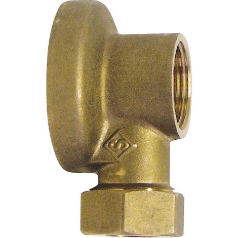 Applique murale pour robinet de puisage - Collet battu tube cuivre Ø14 - F 1/2 (1/3)