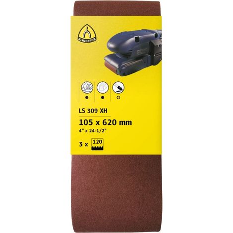Bandas abrasivas klingspor ls 309 xh 75 mm 457 mm pack 3