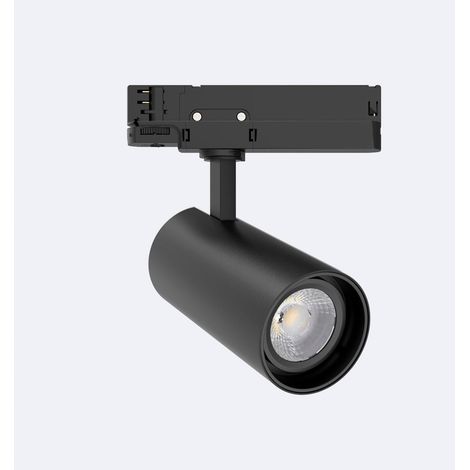 Faretto LED Fasano Nero 30W Regolabile DALI per Binario Trifase 4000K Bianco Naturale