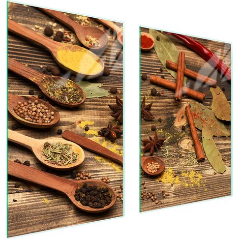 PIASTRA PROTETTIVA IN VETRO PER CUCINA 65x52 SPEZIE (1/5)