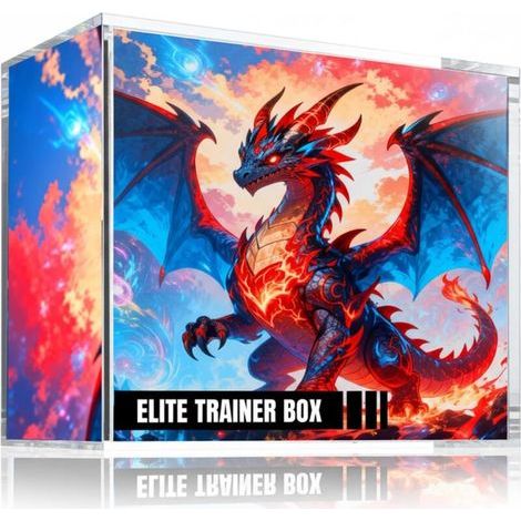 Magnetische Schutzhülle für die Pokémon Elite Trainer Box, Acryl-Aufbewahrungsbox kompatibel mit der Pokémon Elite Trainer Box (1/5)