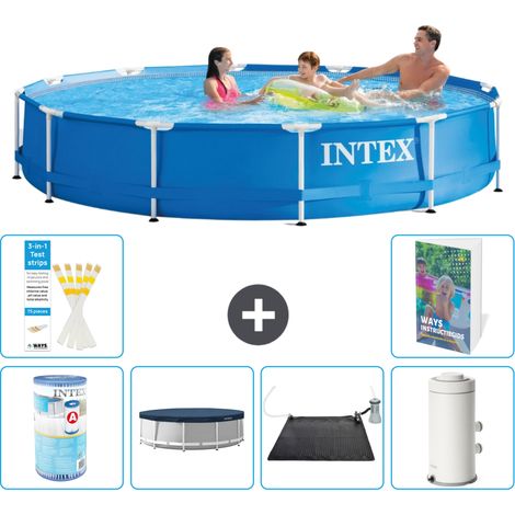 Frame Pool Rund - 366x76 cm - 7-teilig S168