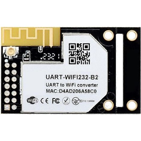 1. UART-zu-WLAN/ETH-Seriell-Server-WLAN-Modul mit IPX 2,4-GHz-2-dB-Antenne