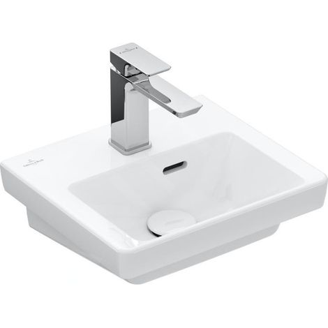 Villeroy & Boch Subway 3.0 lave-mains, 1 trou pour robinet, avec (1/4)