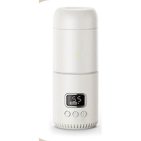 Calentador de biberones portátil，400 ml，10000 mAh，recargable por USB，calentamiento rápido，calentador de leche inalámbrico portátil (1/5)