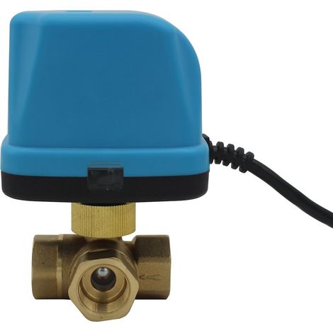 1 Vanne motorisée 3 voies T type DC 5V 12V 24V pour chauffage et climatisation
