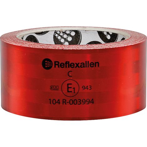 Value, nastro segnaletico di sicurezza per superfici rigide - 12,5 m - Rosso (1/2)