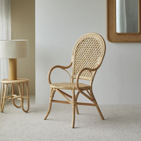 Fauteuil en tiges de rotin Marius (1/5)