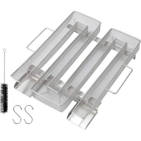 Générateur de fumée froide en acier inoxydable – Compatible avec tous fumoirs – Dimensions 22,5 x 17,5 x 4,5 cm – Fumage jusqu'à 20 heures (1/5)