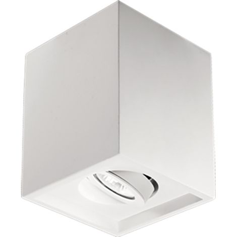 Faretto da soffitto quadrata in gesso verniciato Bianco SIRTA 13x16 cm (1/4)