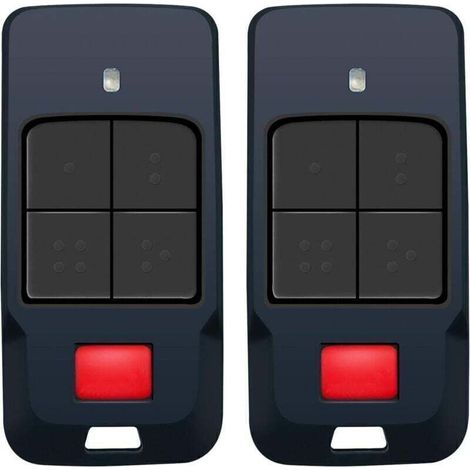 2 Garage Door Remote Control Transmitters 433 MHz Rolling Code Compatible for MITTO COOL C2 and C4 (1/5)